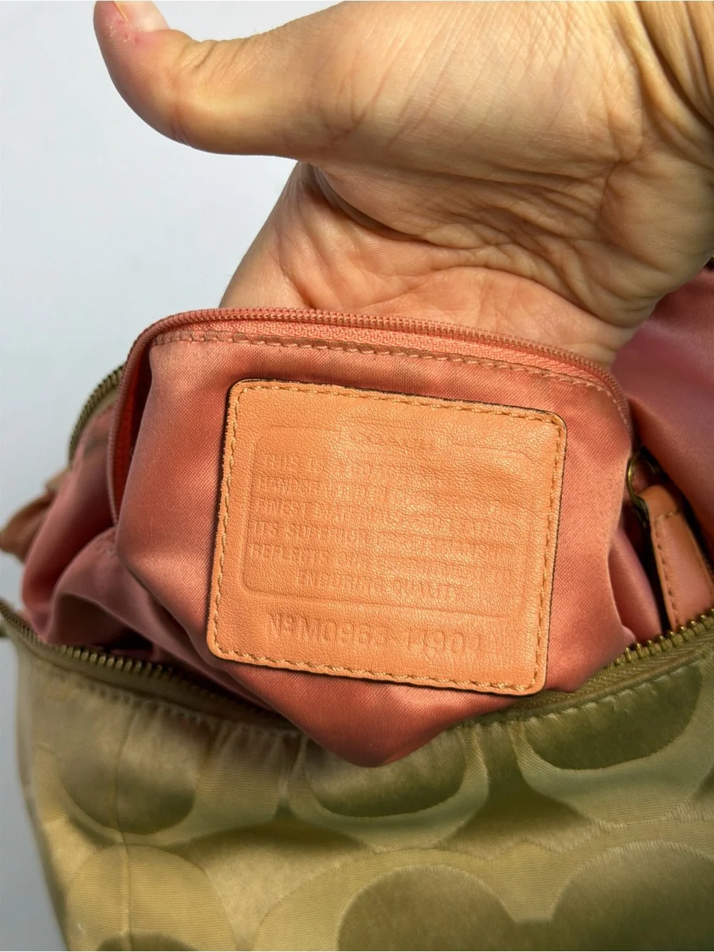 Coach Y2K Kristin Signature Sateen Hobo Bag